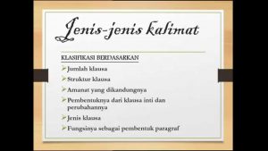 Pengertian,Ciri,Jenis – Jenis Kalimat,Menurut Para Ahli